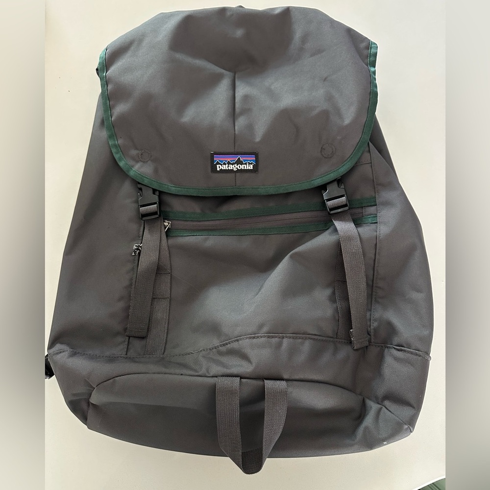 Patagonia Gray Backpack Minimalist Design Weather-Resistant